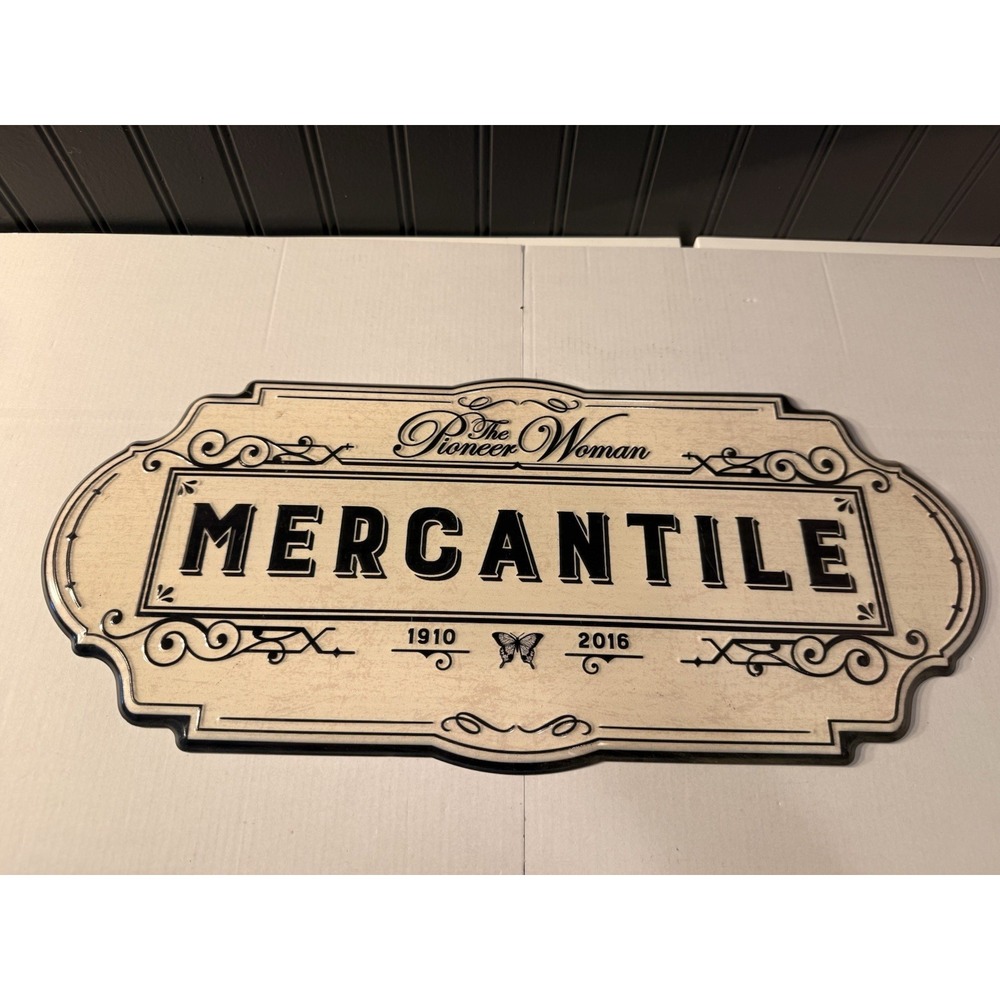 The Pioneer Woman Mercantile Tin Sign New!